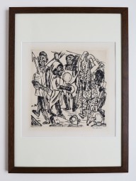 Max Beckmann, Radierung, Niggertanz, 1921