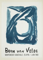 Bram van Velde, Plakat, Worpsweder Kunsthalle