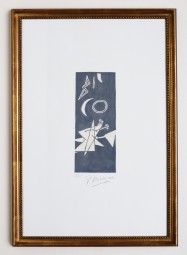 Georges Braque, Ciel gris II. Lithografie,1958