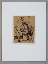 Fritz Burkhardt, Tuschezeichnung um 1926