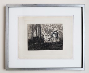 Edgar Degas, Radierung, La maison Tellier