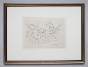 Raoul Dufy, Petite Baigneuse aux Papillons