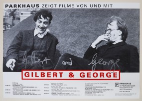 Gilbert & George, Plakat Parkhaus Düsseldorf 2000