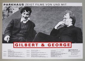 Gilbert & George, Plakat Parkhaus Düsseldorf 2000