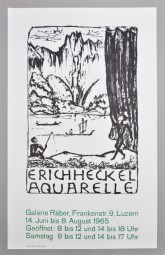 Erich Heckel, Ausstellungsplakat