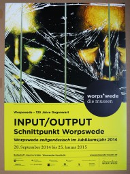 Katharina Sieverding, Ausstellungsplakat INPUT/OUTPUT 2014