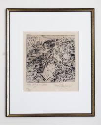 Otto Pankok, Kartoffelacker, Radierung 1919