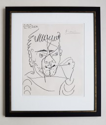 Pablo Picasso, Lithografie, LE FUMEUR, 1964