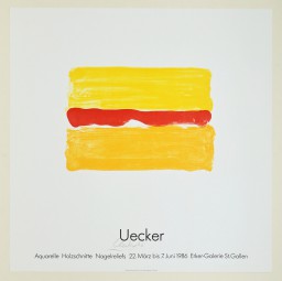 Günther Uecker, Wüstenhorizont, signiert