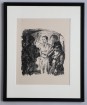 Max Beckmann, Christus und die Sünderin, Lithografie