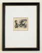 Pablo Picasso, Radierung aus La Celestine, Célestine et Mousquetaire 1968, Bloch 1751