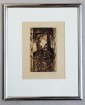 Heinrich Vogeler, signierte Radierung Frühlingsabend 1897