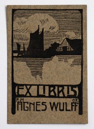 Franz Hermann, Ex Libris Agnes Wulff Holzschnitt 1907